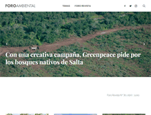 Tablet Screenshot of foroambiental.net